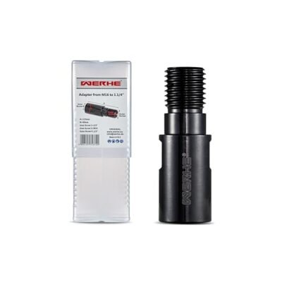 WERHE Adapter M16 auf 1 1/4 UNC mit 1/2" BSPP Innengewinde – Gehärteter Stahl für Diamantbohrkrone Kernbohrkrone Bohrmaschinen Nassbohren in Beton Stein - Image 10
