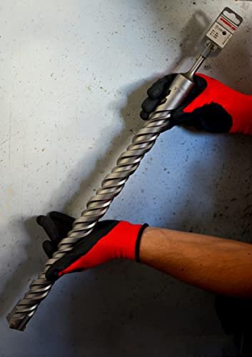 WERKON Profi SDS Plus Betonbohrer 40 x 600 mm Hammerbohrer Steinbohrer Beton Bohrer Quadro X Vierfachschneide Kreuzschneide - Image 10